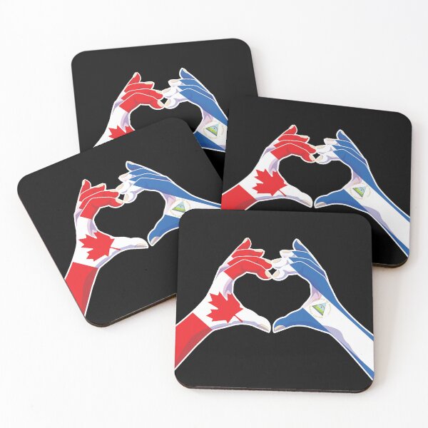 Item preview, Nicaraguan Nicaragua Canadian Canada Love Heart Peace designed and sold by FlagX.