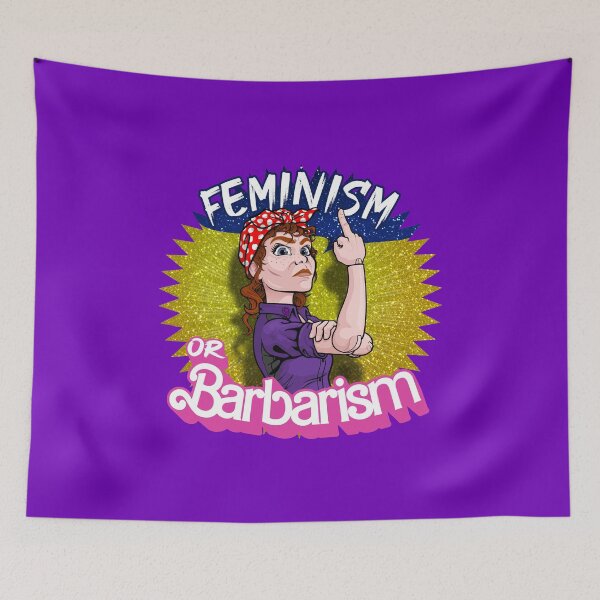 Item preview, Feminism or Barbarism (ENG) designed and sold by DaltonicSociety.