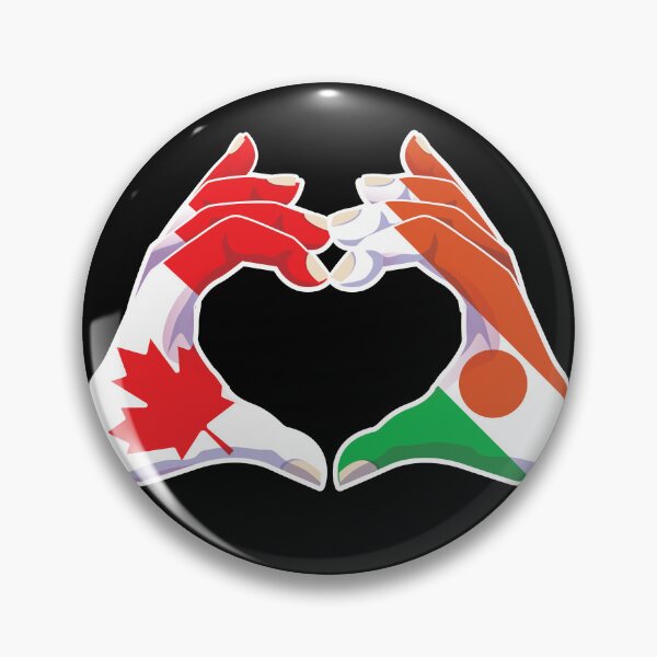 Item preview, Niger Nigerien Canada Canadian Love Heart Peace designed and sold by FlagX.