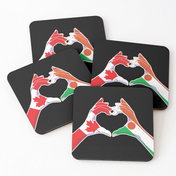 Item preview, Niger Nigerien Canada Canadian Love Heart Peace designed and sold by FlagX.