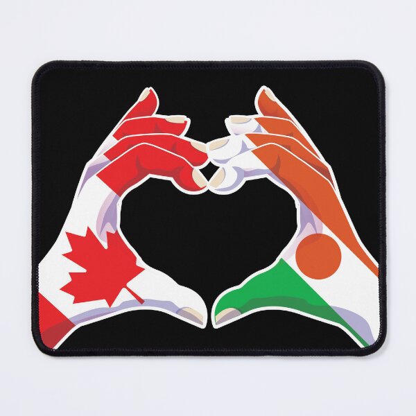 Item preview, Niger Nigerien Canada Canadian Love Heart Peace designed and sold by FlagX.
