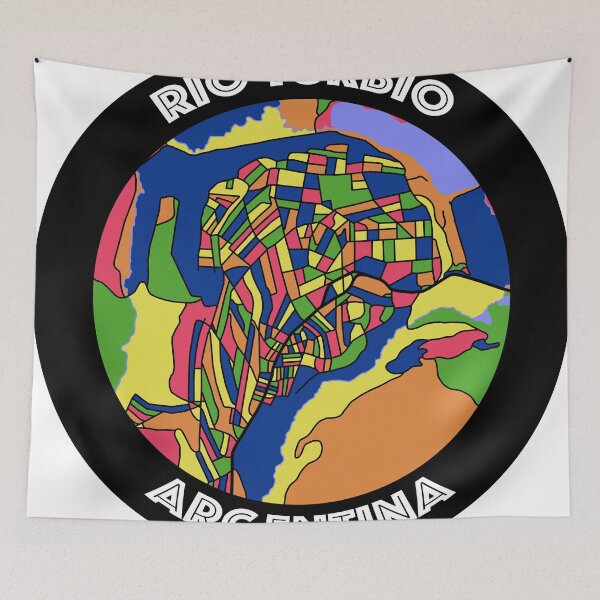 Item preview, Rio Turbio, Argentina Colorful Map designed and sold by John Mashburn.