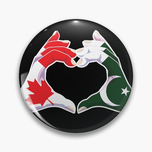 Artikelvorschau, Pakistan, Pakistan, Kanada, Kanada, Liebe, Herz, Frieden entworfen und verkauft von FlagX.