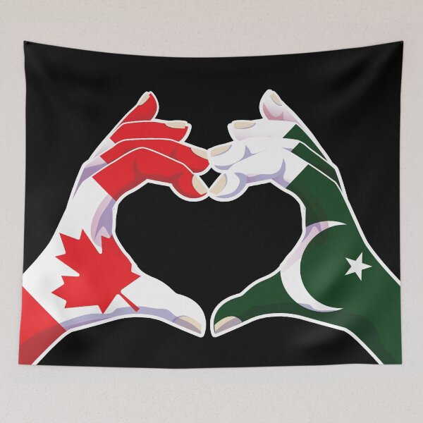 Item preview, Pakistan Pakistani Canadian Canada Love Heart Peace designed and sold by FlagX.