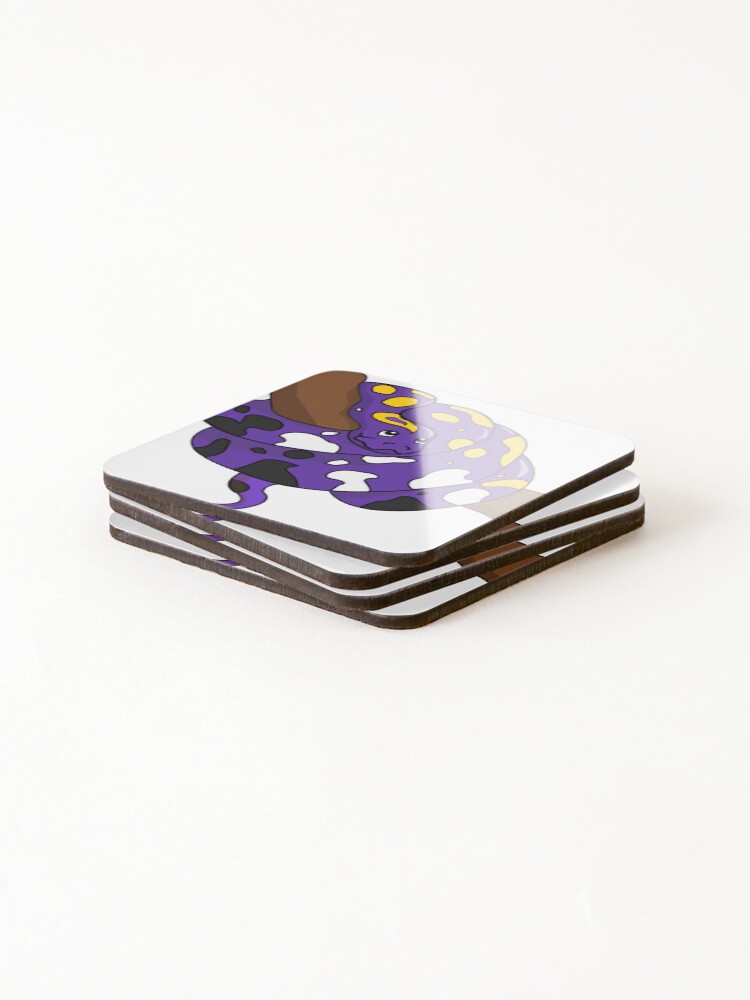 Thumbnail 4 of 5, Coasters (Set of 4), Nonbinary Pride Flag Python designed and sold by NJHredbubble.
