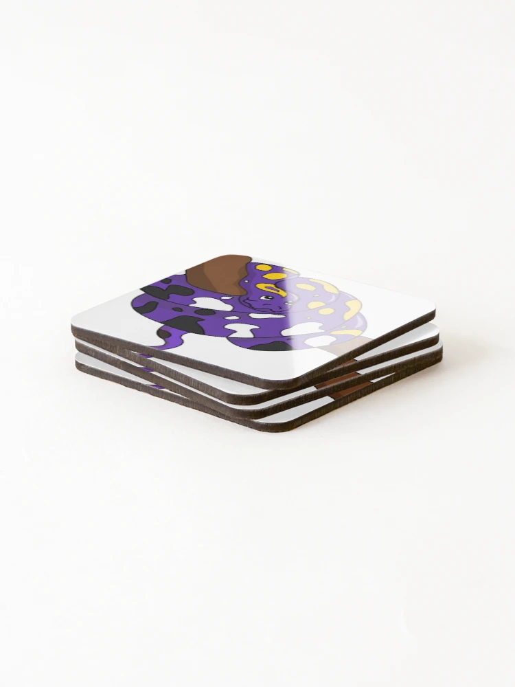 Thumbnail 4 of 5, Coasters (Set of 4), Nonbinary Pride Flag Python designed and sold by HarveyHandcraftsandDesigns.