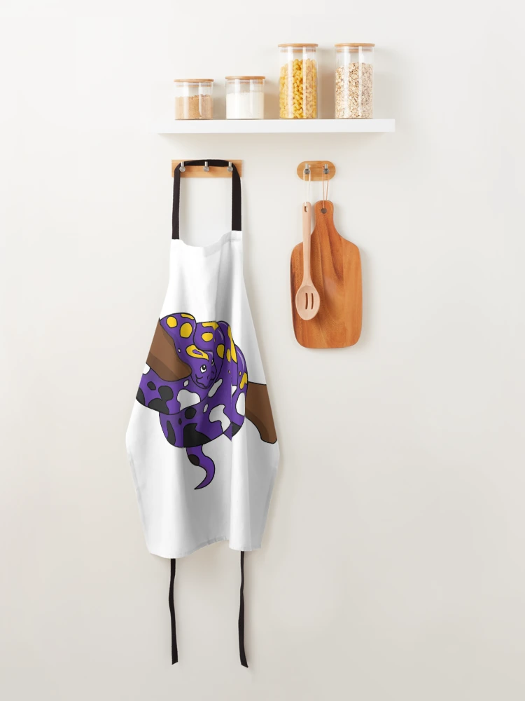 Thumbnail 4 of 6, Apron, Nonbinary Pride Flag Python designed and sold by HarveyHandcraftsandDesigns.