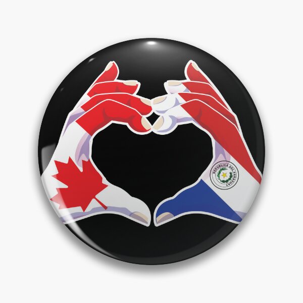 Item preview, Paraguay Paraguayan Canadian Canada Love Heart Peace designed and sold by FlagX.