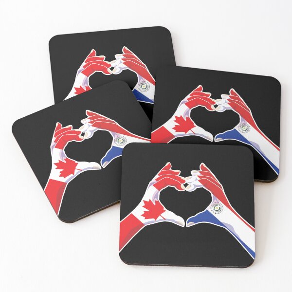 Item preview, Paraguay Paraguayan Canadian Canada Love Heart Peace designed and sold by FlagX.