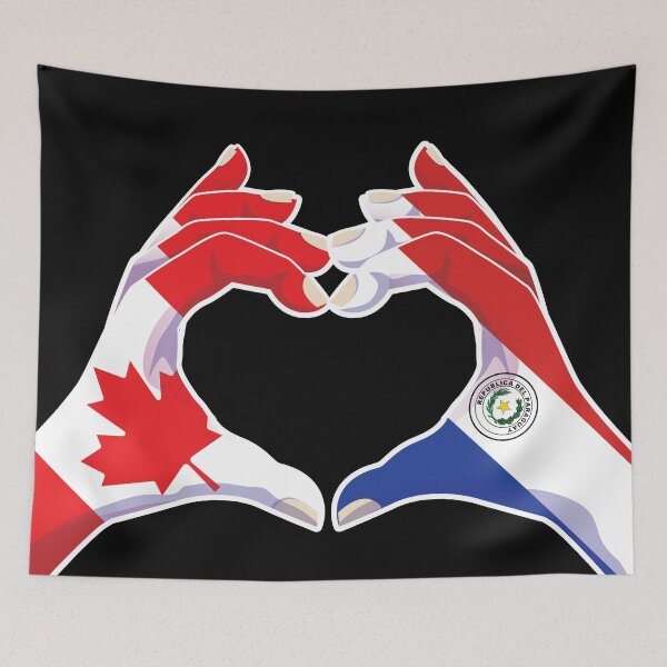 Item preview, Paraguay Paraguayan Canadian Canada Love Heart Peace designed and sold by FlagX.