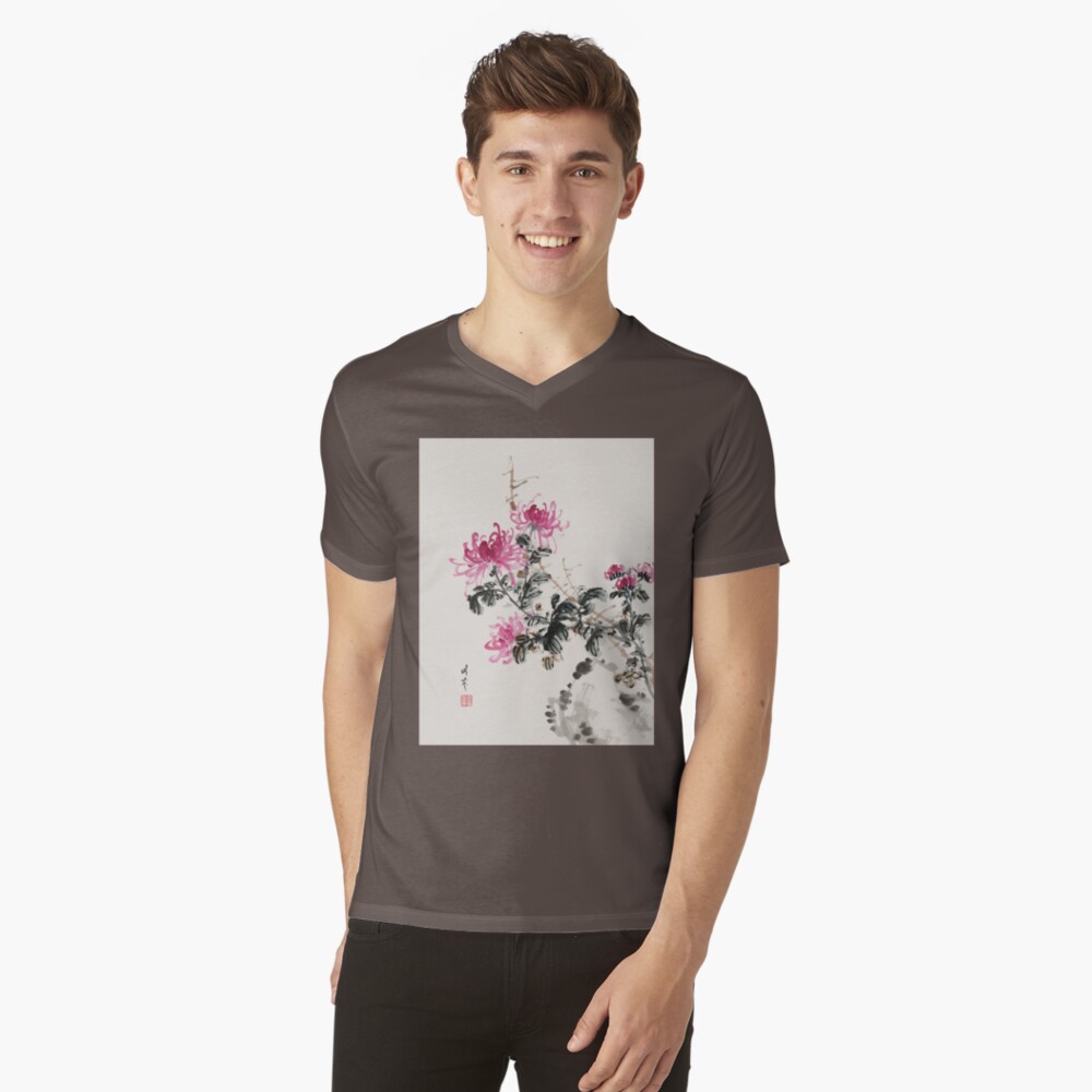 Item preview, V-Neck T-Shirt designed and sold by mingjan.