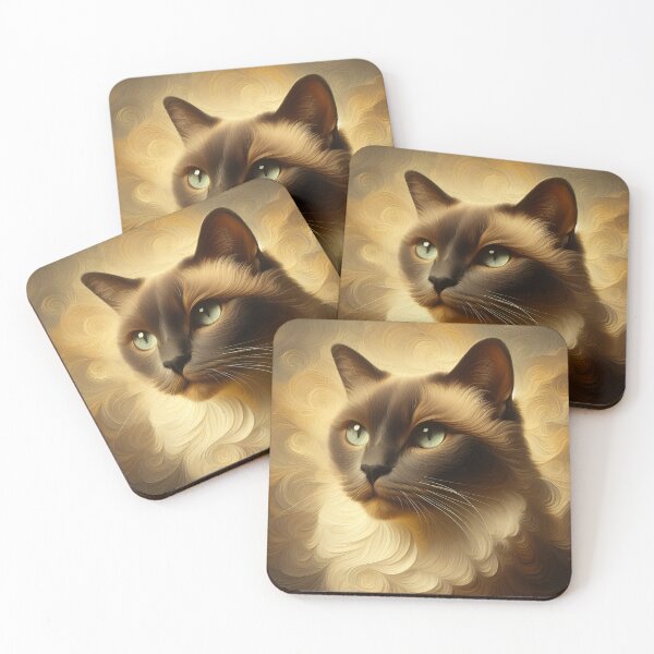 Item preview, Regal Whisker Ballet: Baroque Burmese Symphony designed and sold by BastKittyStore.