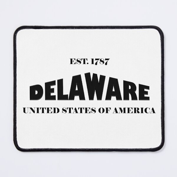 Item preview, Delaware Statehood Original TRI-U (Black on White) by Mistah Wilson designed and sold by The Street Sign Store.