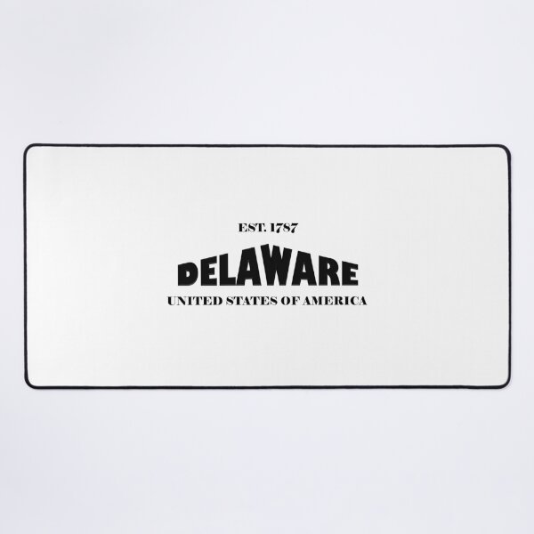 Item preview, Delaware Statehood Original TRI-U (Black on White) by Mistah Wilson designed and sold by The Street Sign Store.