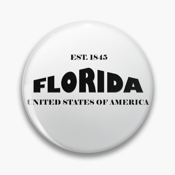 Item preview, Florida Statehood Original TRI-U (Black on White) by Mistah Wilson designed and sold by The Street Sign Store.
