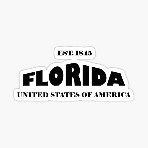 Item preview, Florida Statehood Original TRI-U (Black on White) by Mistah Wilson designed and sold by Mistah Wilson.