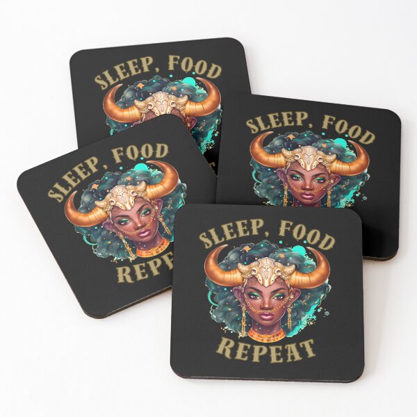 Item preview, Sleep, Food, Repeat. taurus horoscope designed and sold by ZodiacWonders.