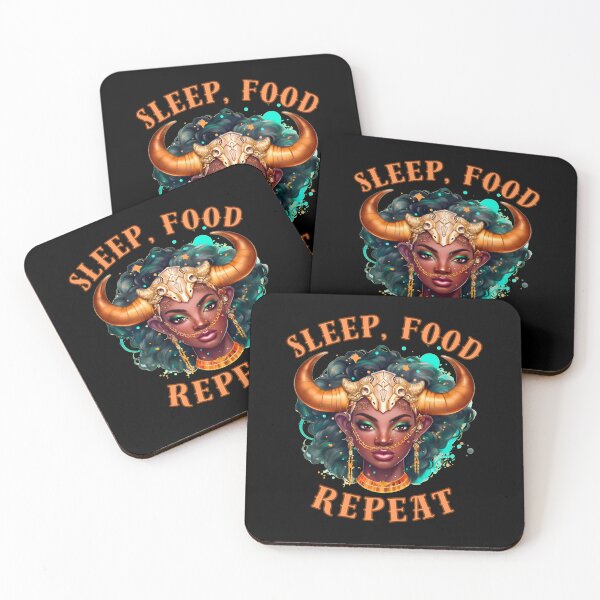 Item preview, Sleep, Food, Repeat. taurus constellation designed and sold by ZodiacWonders.