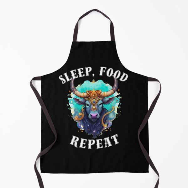Item preview, Sleep, Food, Repeat. taurus may designed and sold by ZodiacWonders.