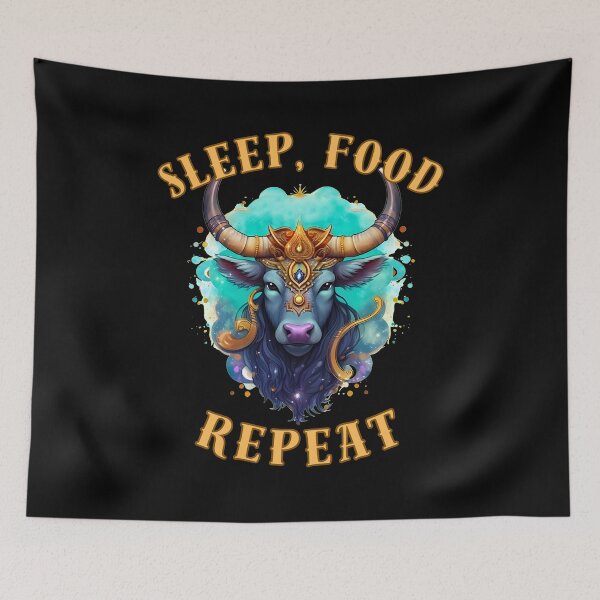 Item preview, Sleep, Food, Repeat. taurus april designed and sold by ZodiacWonders.