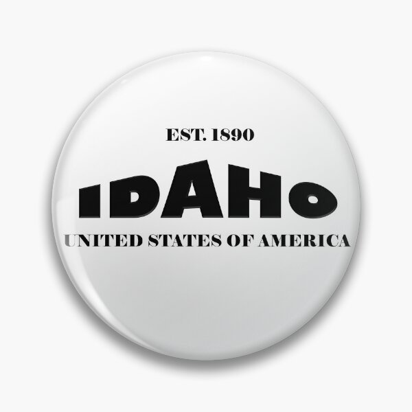 Item preview, Idaho Statehood Original TRI-U (Black on White) by Mistah Wilson designed and sold by The Street Sign Store.