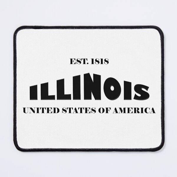Item preview, Illinois Statehood Original TRI-U (Black on White) by Mistah Wilson designed and sold by The Street Sign Store.
