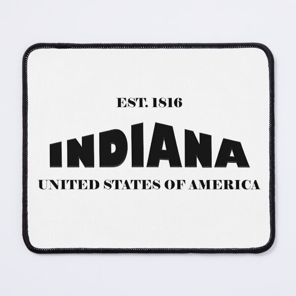 Item preview, Indiana Statehood Original TRI-U (Black on White) by Mistah Wilson designed and sold by The Street Sign Store.