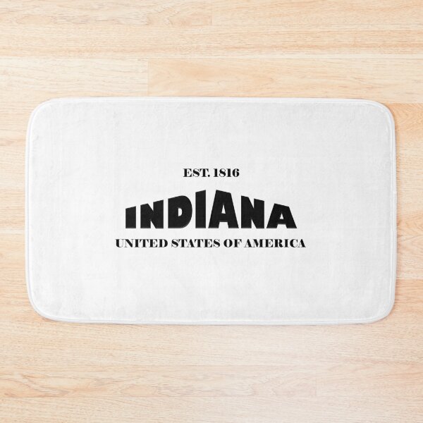 Item preview, Indiana Statehood Original TRI-U (Black on White) by Mistah Wilson designed and sold by The Street Sign Store.