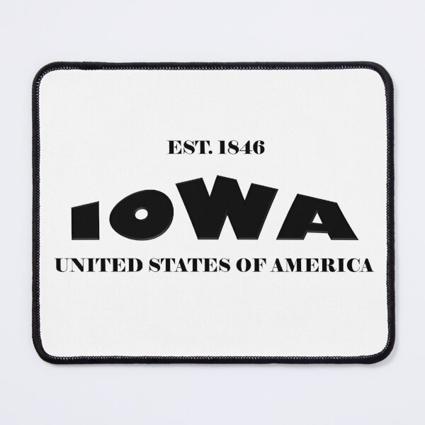 Item preview, Iowa Statehood Original TRI-U (Black on White) by Mistah Wilson designed and sold by The Street Sign Store.