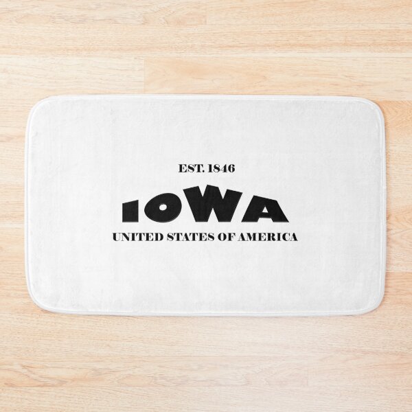 Item preview, Iowa Statehood Original TRI-U (Black on White) by Mistah Wilson designed and sold by The Street Sign Store.