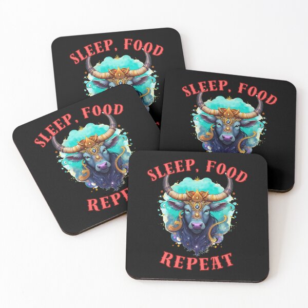 Item preview, Sleep, Food, Repeat. taurus star sign designed and sold by ZodiacWonders.