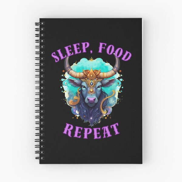 Item preview, Sleep, Food, Repeat. cute taurus designed and sold by ZodiacWonders.