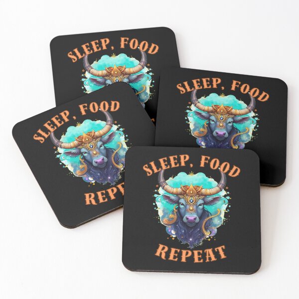 Item preview, Sleep, Food, Repeat. taurus traits designed and sold by ZodiacWonders.