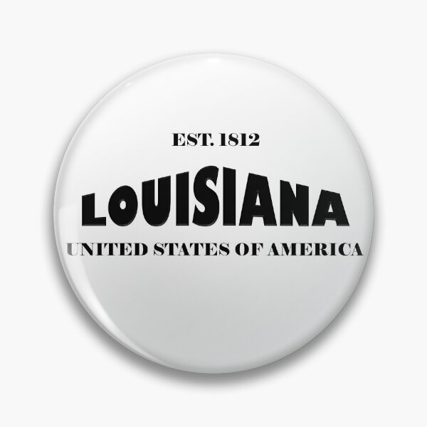 Item preview, Louisiana Statehood Original TRI-U (Black on White) by Mistah Wilson designed and sold by The Street Sign Store.