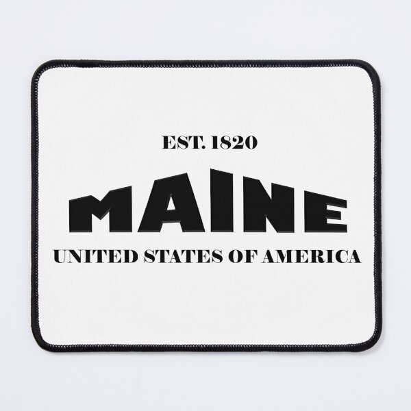 Item preview, Maine Statehood Original TRI-U (Black on White) by Mistah Wilson designed and sold by The Street Sign Store.