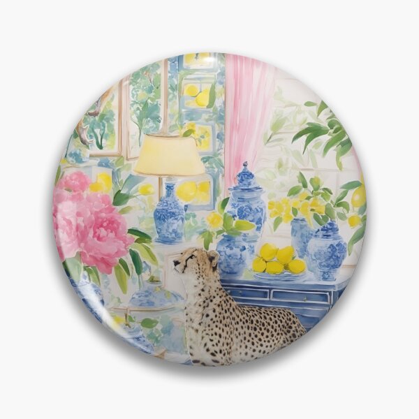 Item preview, Preppy cheetah art, monkey art, Minding the cheeky monkey designed and sold by SophieClimaArt.