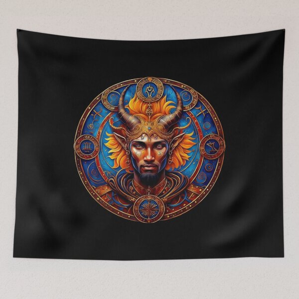 Item preview, Man with capricorn zodiac sign designed and sold by Visual Arts Dominika Cybuch.