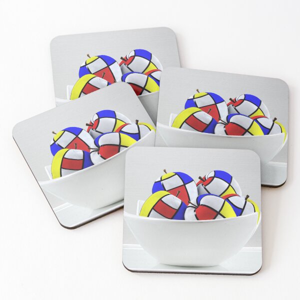 Item preview, Mondrian's Apples designed and sold by Chrystyne Novack.