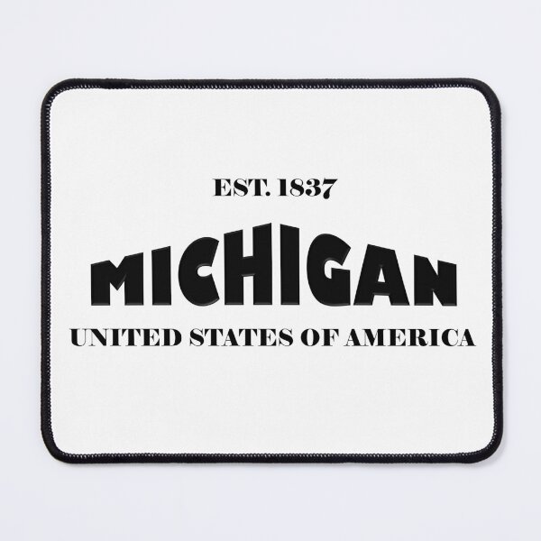 Item preview, Michigan Statehood Original TRI-U (Black on White) by Mistah Wilson designed and sold by The Street Sign Store.