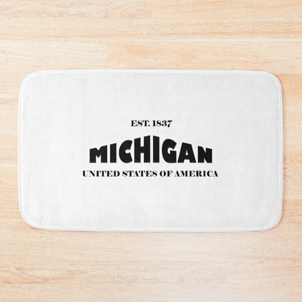 Item preview, Michigan Statehood Original TRI-U (Black on White) by Mistah Wilson designed and sold by The Street Sign Store.