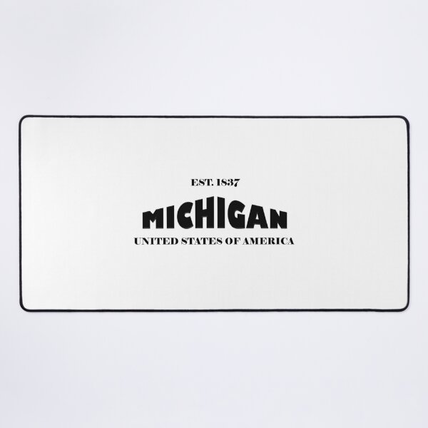 Item preview, Michigan Statehood Original TRI-U (Black on White) by Mistah Wilson designed and sold by The Street Sign Store.