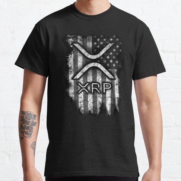 Item preview, XRP Ripple Antique Grey Vintage American Flag Design designed and sold by vendorasbox.