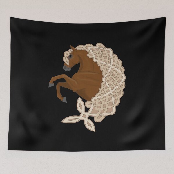 Item preview, Chestnut Horse with Celtic Knot Mane designed and sold by DappledMoon.