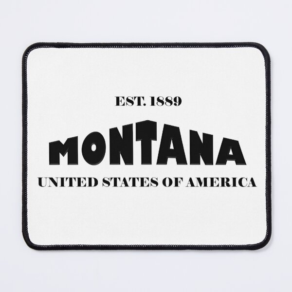 Item preview, Montana Statehood Original TRI-U (Black on White) by Mistah Wilson designed and sold by The Street Sign Store.