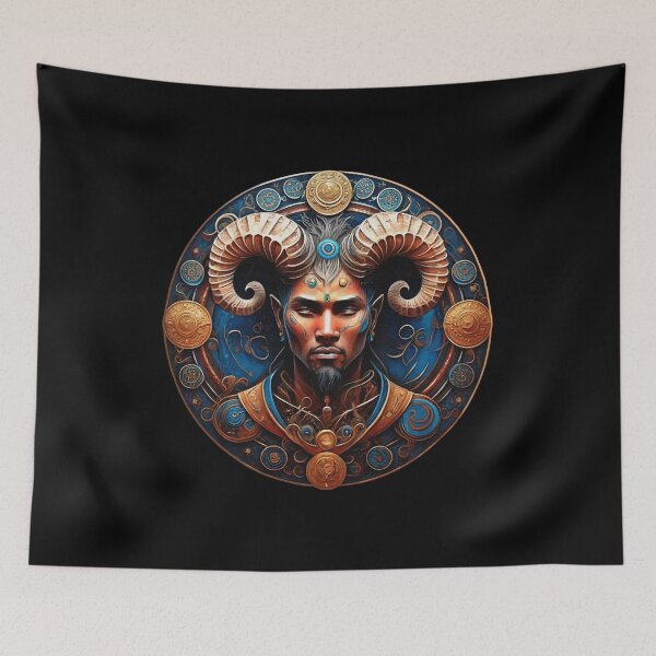 Item preview, Man with ram's horns designed and sold by Visual Arts Dominika Cybuch.