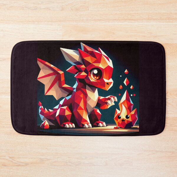 Item preview, Geometric Dragon Douses Flames designed and sold by Neon-citylife.
