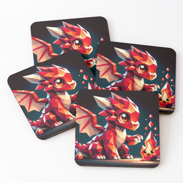 Item preview, Geometric Dragon Douses Flames designed and sold by Neon-citylife.