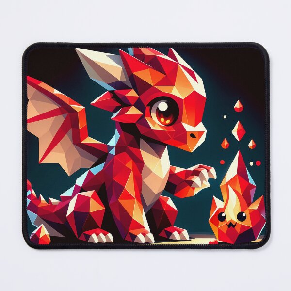 Item preview, Geometric Dragon Douses Flames designed and sold by Neon-citylife.