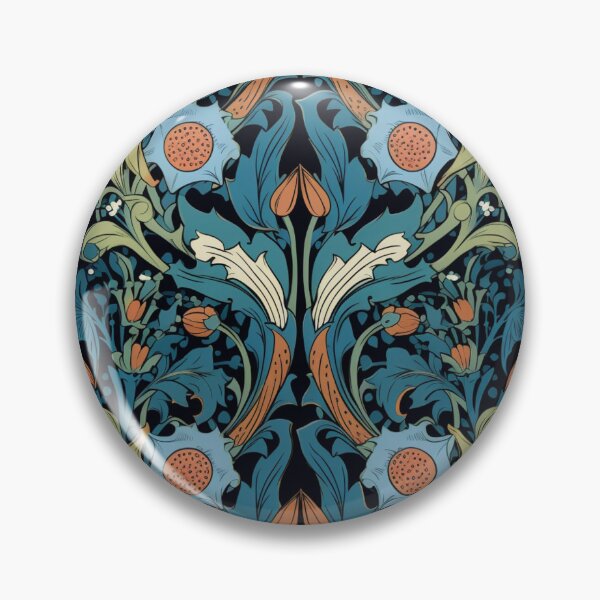 Item preview, Art Nouveau Styled Botanical Pattern with Orchids designed and sold by AgathaZolastore.