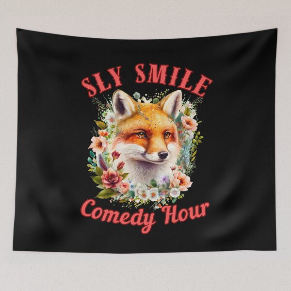 Artikelvorschau, Sly Smile Comedy Hour. Fuchskopf entworfen und verkauft von FoxVibes.